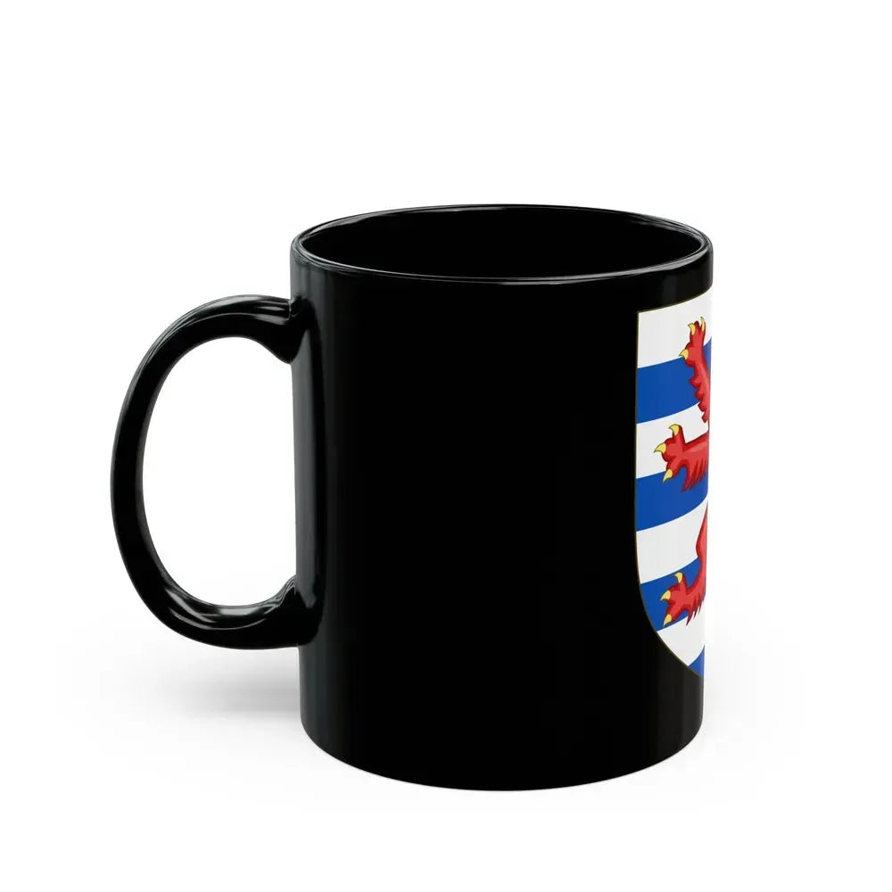 Coat of Arms of the House of Lusignan (Kings of Cyprus) - Black Coffee Mug - Go Mug Yourself