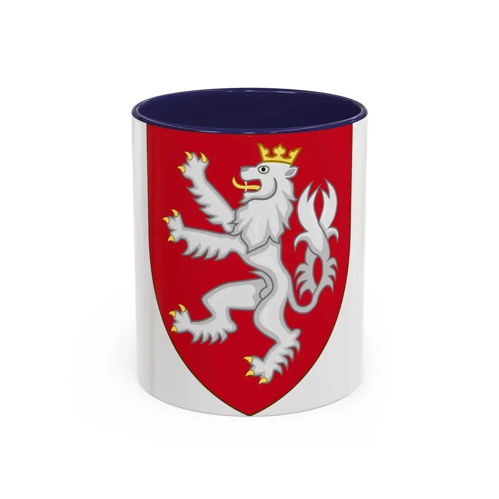 Coat of arms of the House of Luxembourg-Bohemia - Accent Coffee Mug 11oz Navy - Go Mug Yourself