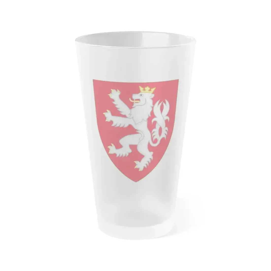 Coat of arms of the House of Luxembourg-Bohemia - Frosted Pint Glass 16oz 16oz Frosted - Go Mug Yourself