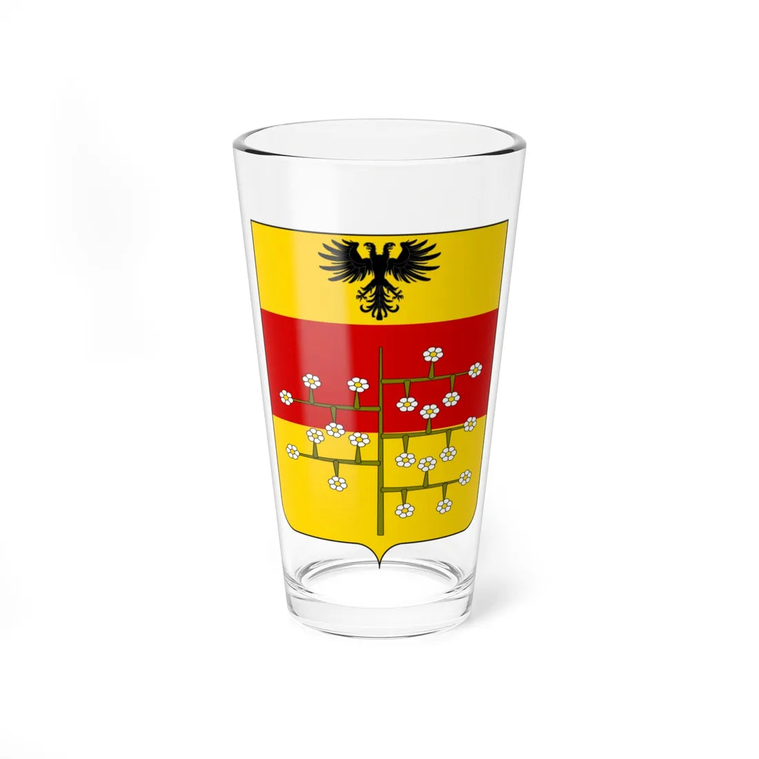 Coat of arms of the House of Malaspina Spino Fiorito 2 (Italy) (Coat of Arms) Pint Glass 16oz - Go Mug Yourself
