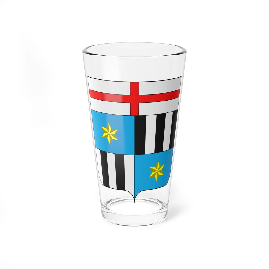 Coat of arms of the house of Sambonifacio (Italy) (Coat of Arms) Pint Glass 16oz 16oz - Go Mug Yourself