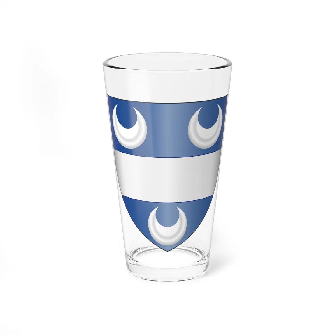 Coat of Arms of the House of Tolomei (Italy) (Coat of Arms) Pint Glass 16oz 16oz - Go Mug Yourself