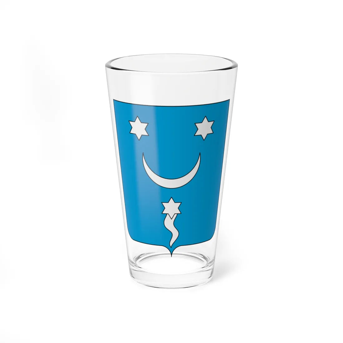 Coat of arms of the House of Tuccimei (Italy) (Coat of Arms) Pint Glass 16oz 16oz - Go Mug Yourself