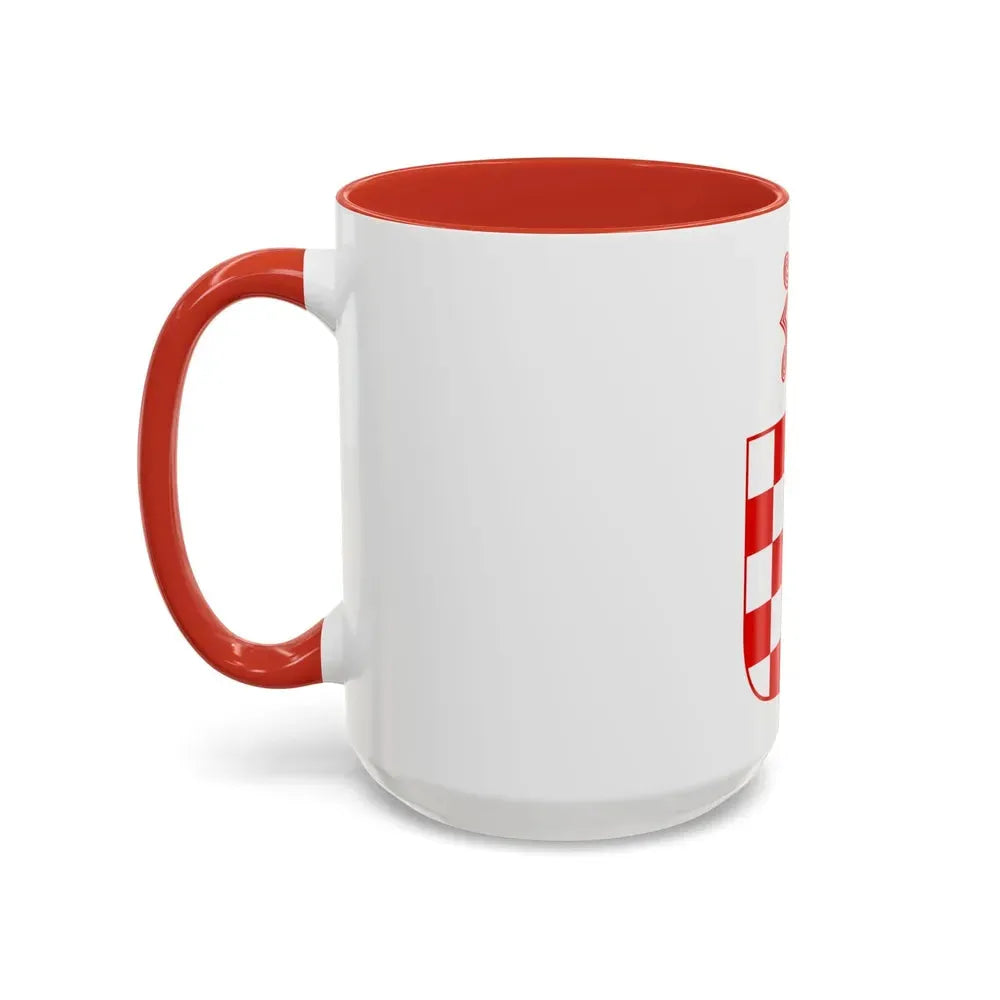 Coat of arms of the Independent State of Croatia - Accent Coffee Mug - Go Mug Yourself