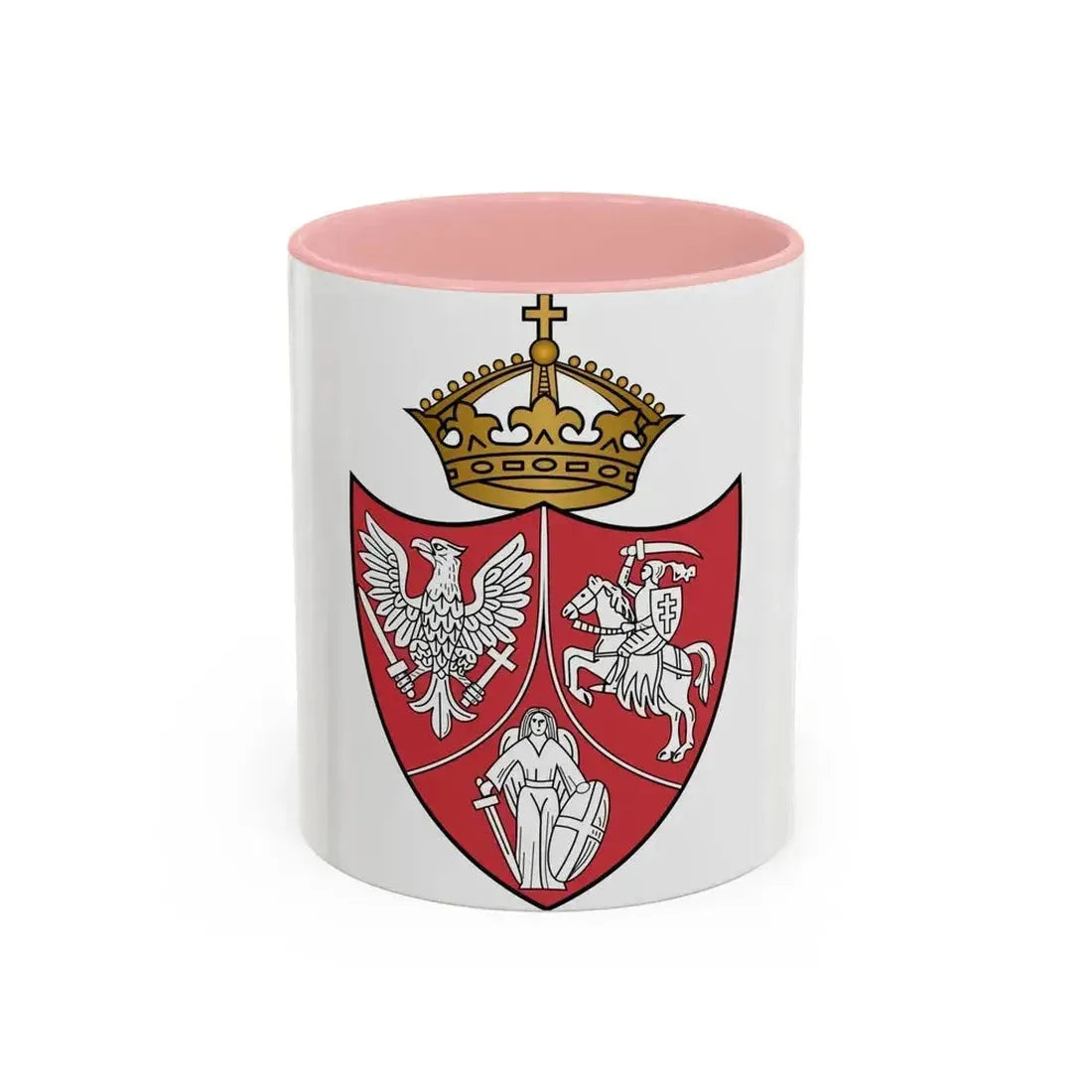 Coat of arms of the January Uprising - Accent Coffee Mug 11oz Pink - Go Mug Yourself
