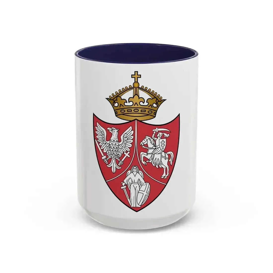 Coat of arms of the January Uprising - Accent Coffee Mug 15oz Navy - Go Mug Yourself