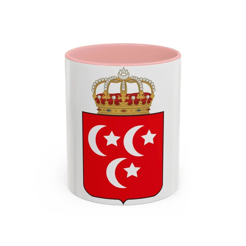 Coat of arms of the Khedive of Egypt - Accent Coffee Mug 11oz Pink - Go Mug Yourself