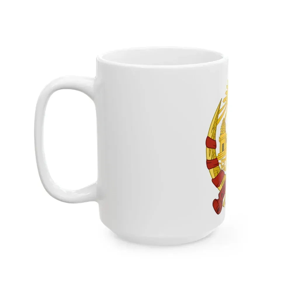 Coat of arms of the Khmer Republic - White Coffee Mug - Go Mug Yourself