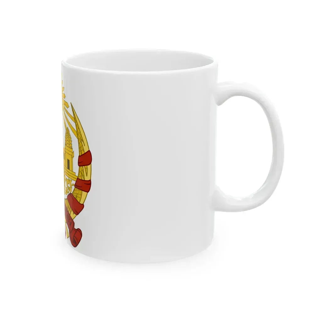 Coat of arms of the Khmer Republic - White Coffee Mug - Go Mug Yourself