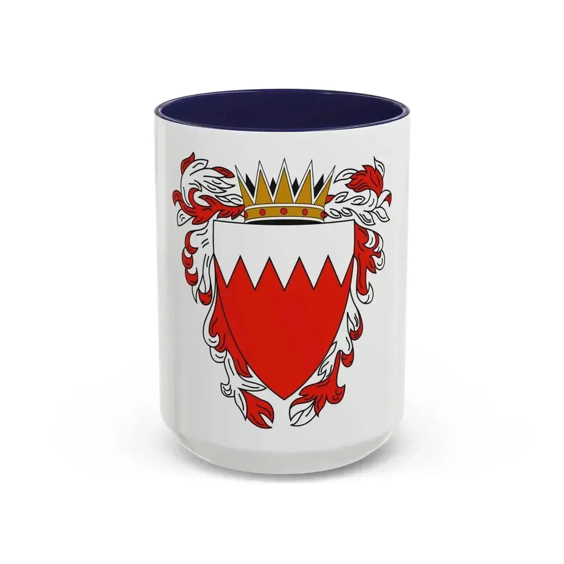 Coat of Arms of The Kingdom of Bahrain - Accent Coffee Mug 15oz Navy - Go Mug Yourself