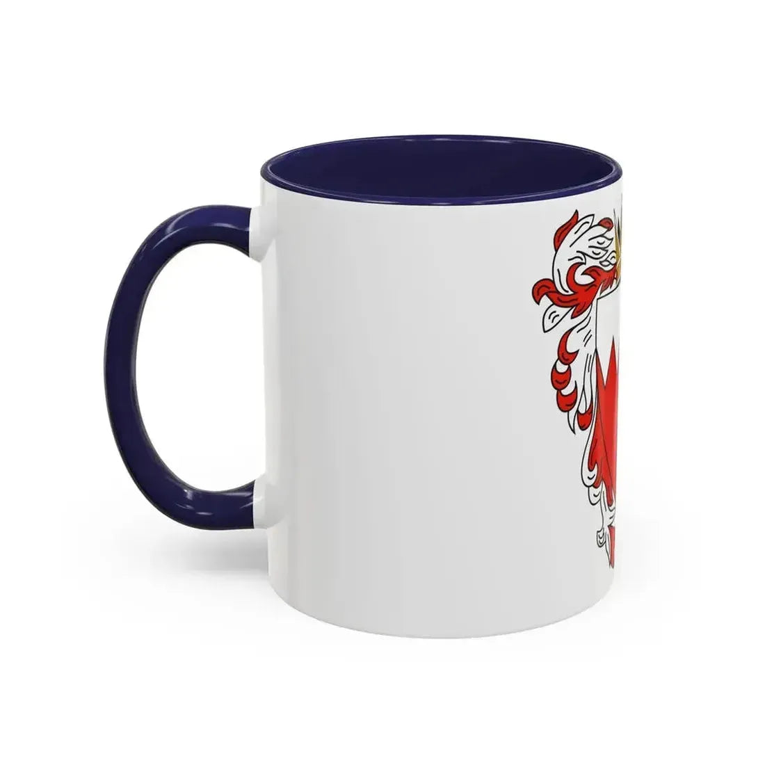 Coat of Arms of The Kingdom of Bahrain - Accent Coffee Mug - Go Mug Yourself