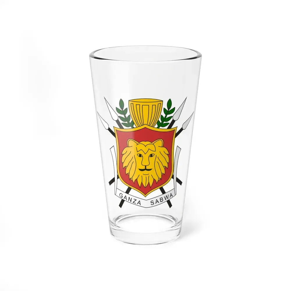 Coat of arms of the Kingdom of Burundi - Pint Glass 16oz 16oz - Go Mug Yourself