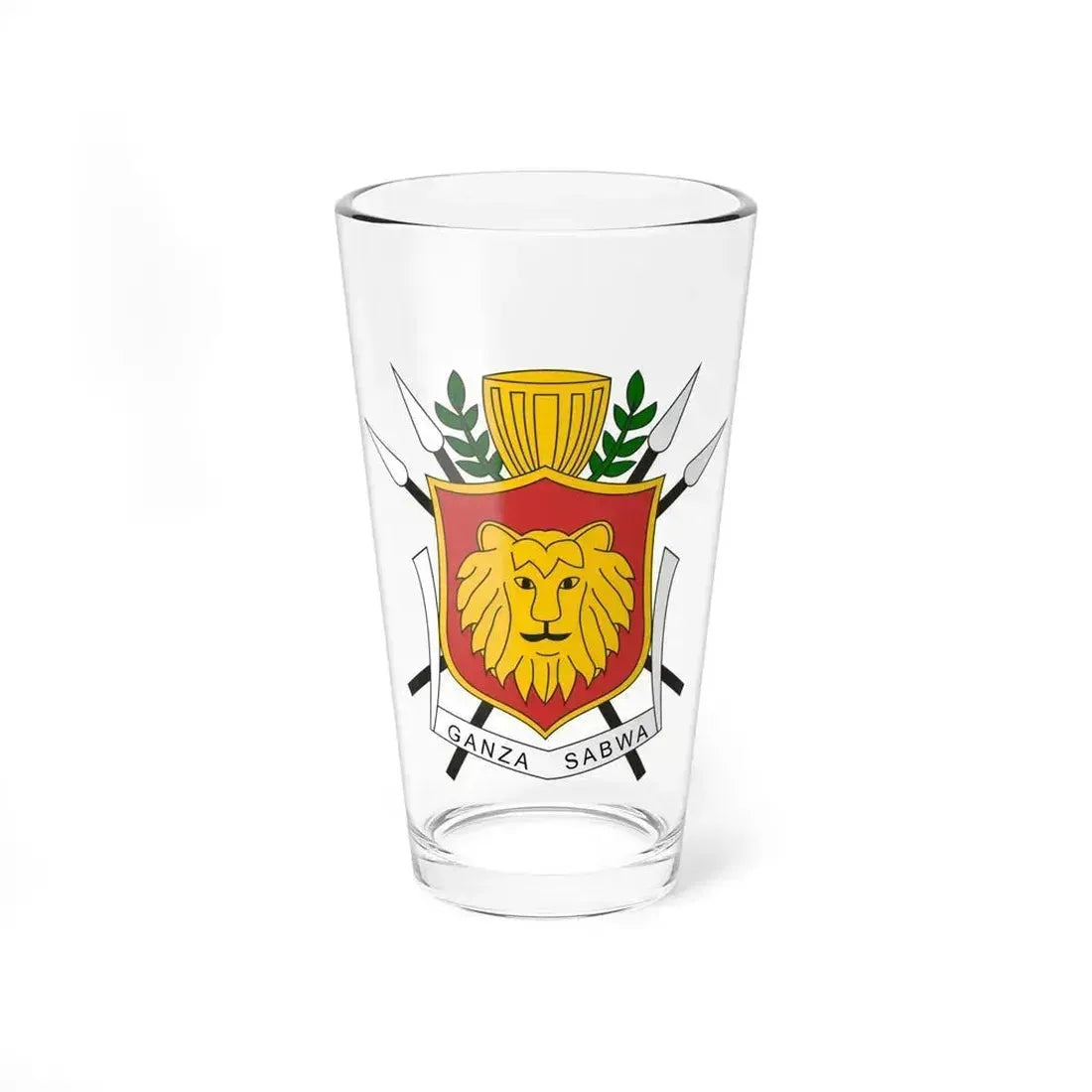 Coat of arms of the Kingdom of Burundi - Pint Glass 16oz 16oz - Go Mug Yourself