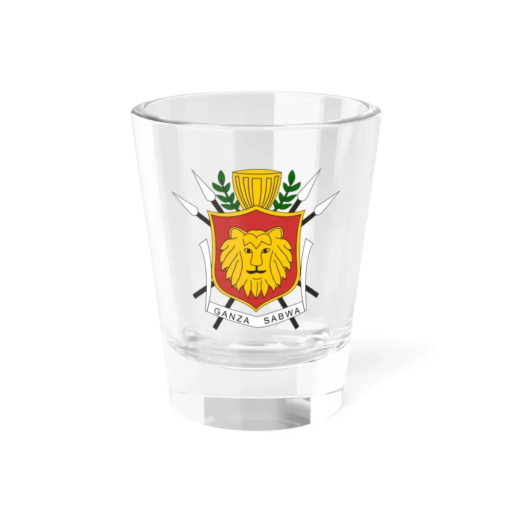 Coat of arms of the Kingdom of Burundi - Shot Glass 1.5oz 1.5oz - Go Mug Yourself
