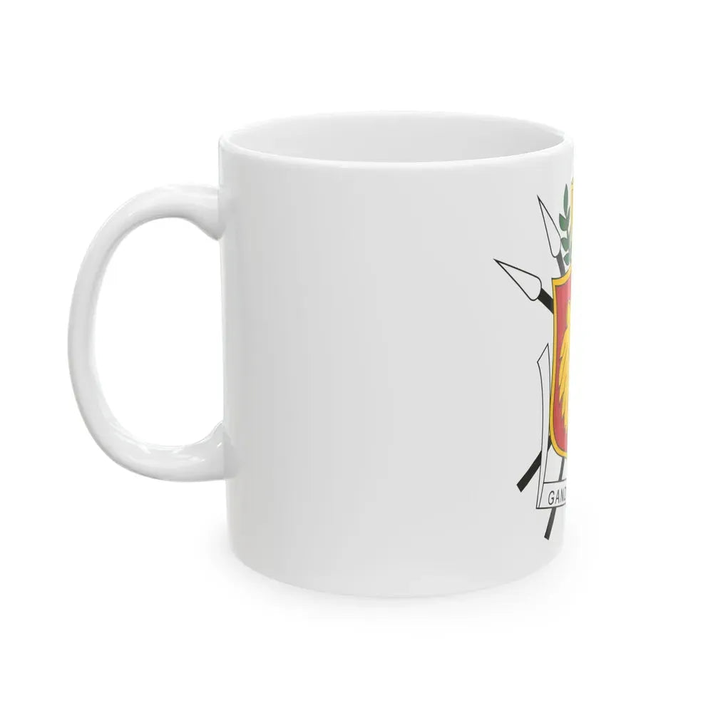 Coat of arms of the Kingdom of Burundi - White Coffee Mug - Go Mug Yourself