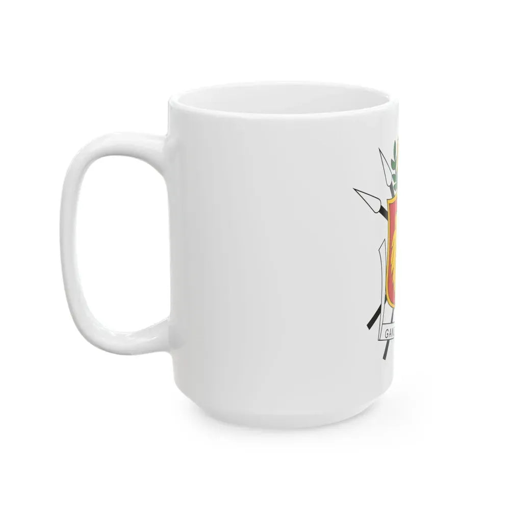Coat of arms of the Kingdom of Burundi - White Coffee Mug - Go Mug Yourself