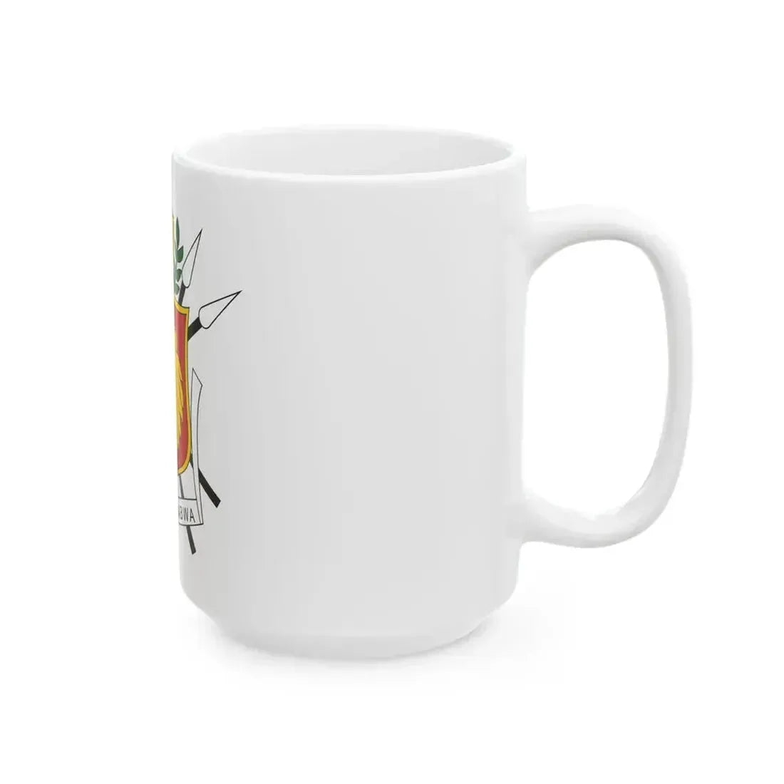 Coat of arms of the Kingdom of Burundi - White Coffee Mug - Go Mug Yourself