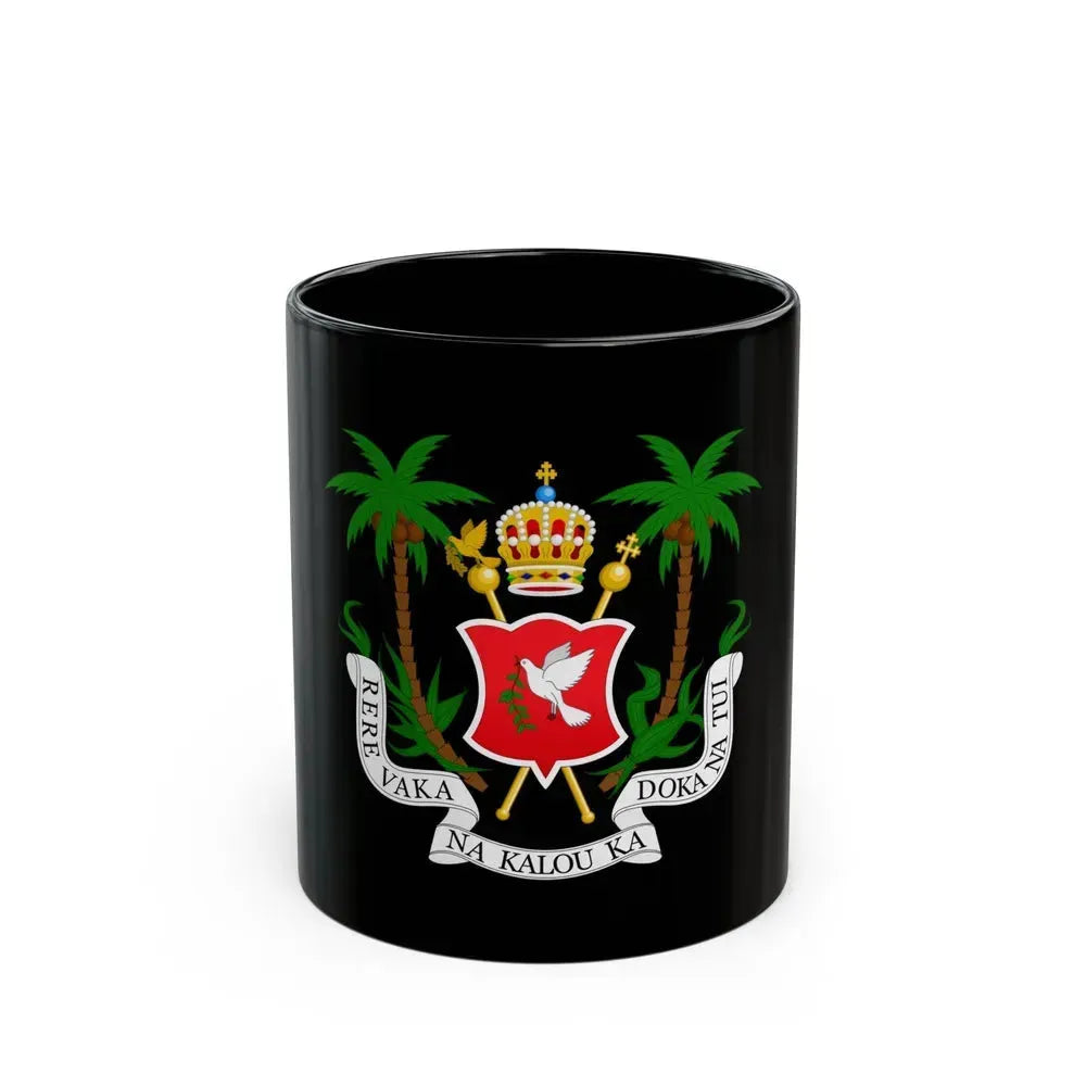 Coat of arms of the Kingdom of Fiji (1871-1874) - Black Coffee Mug 11oz - Go Mug Yourself