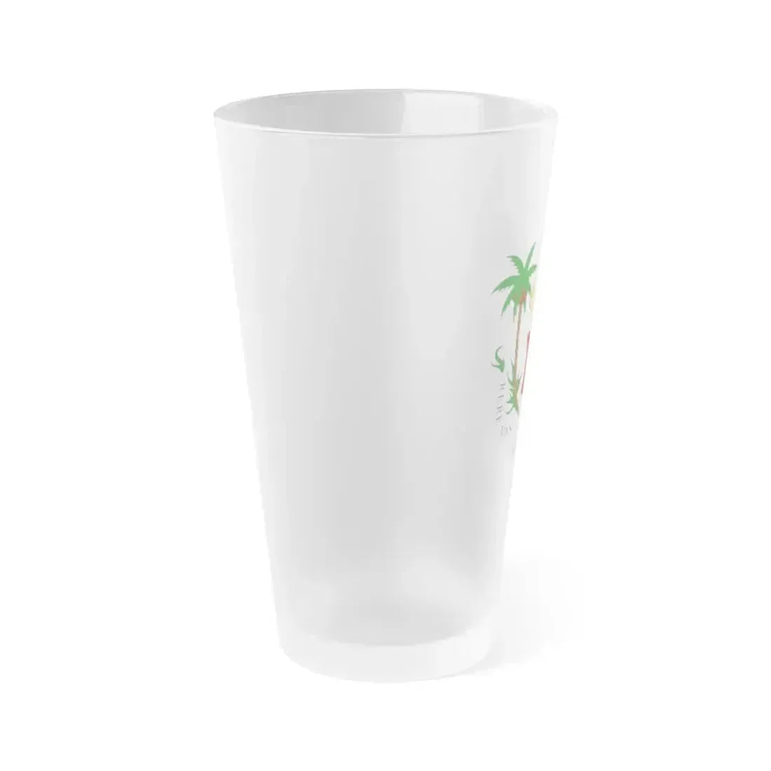 Coat of arms of the Kingdom of Fiji (1871-1874) - Frosted Pint Glass 16oz - Go Mug Yourself