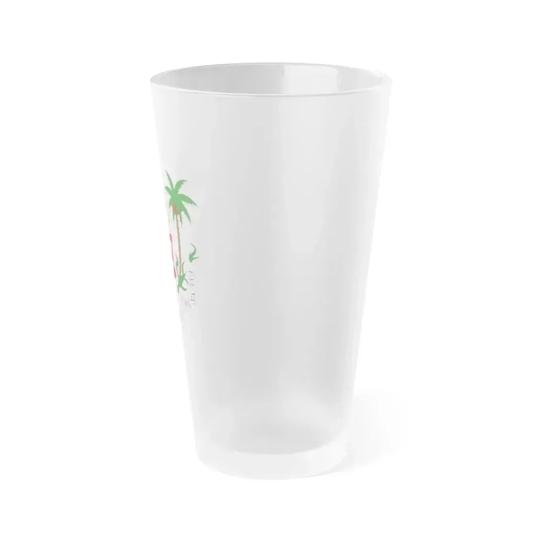 Coat of arms of the Kingdom of Fiji (1871-1874) - Frosted Pint Glass 16oz - Go Mug Yourself