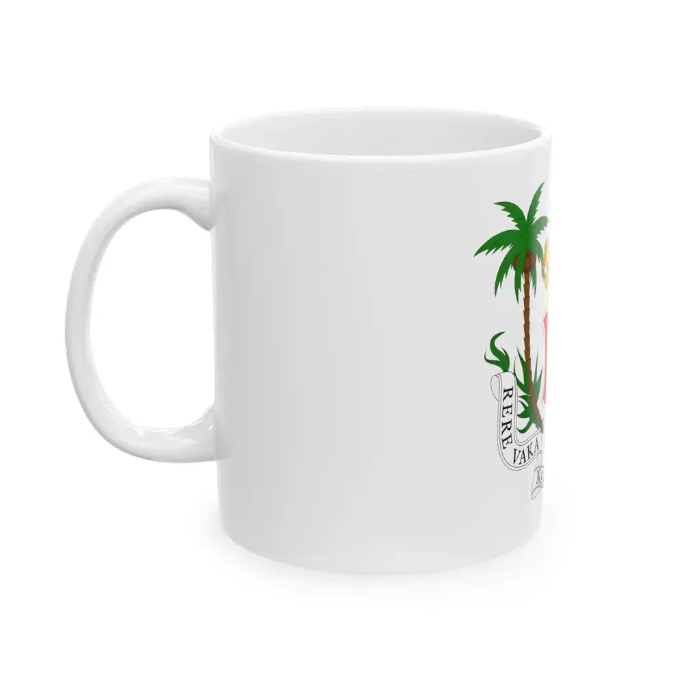 Coat of arms of the Kingdom of Fiji (1871-1874) - White Coffee Mug - Go Mug Yourself