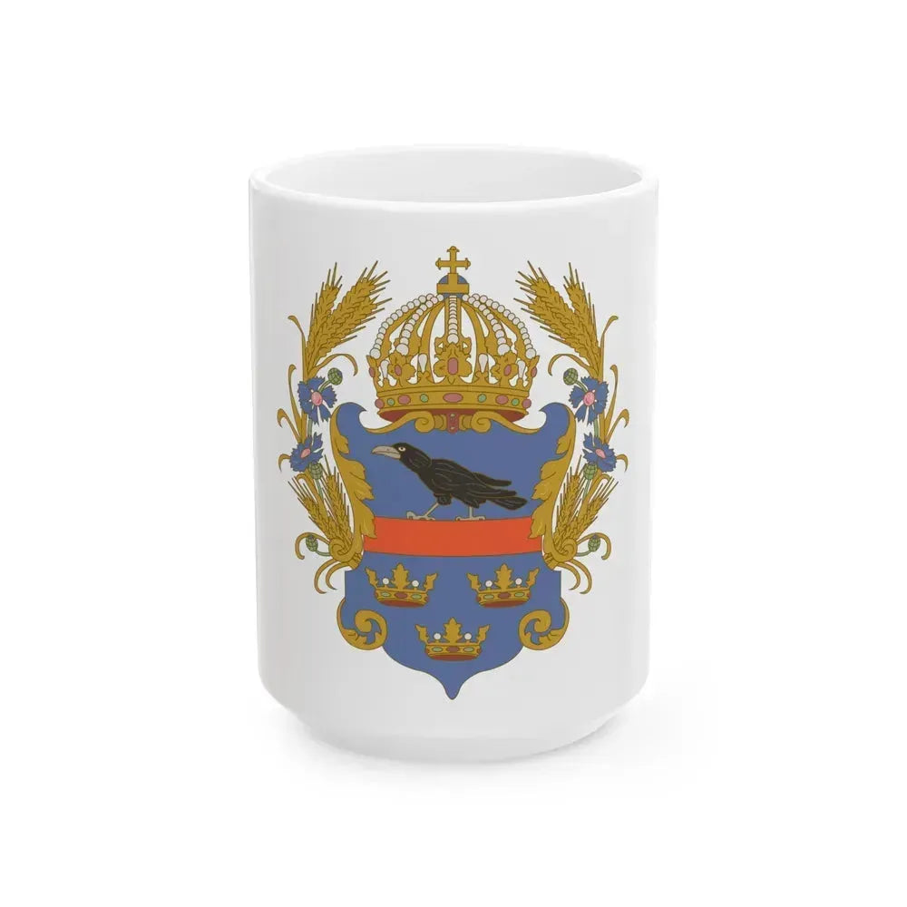 Coat of arms of the Kingdom of Galicia and Lodomeria - White Coffee Mug 15oz - Go Mug Yourself