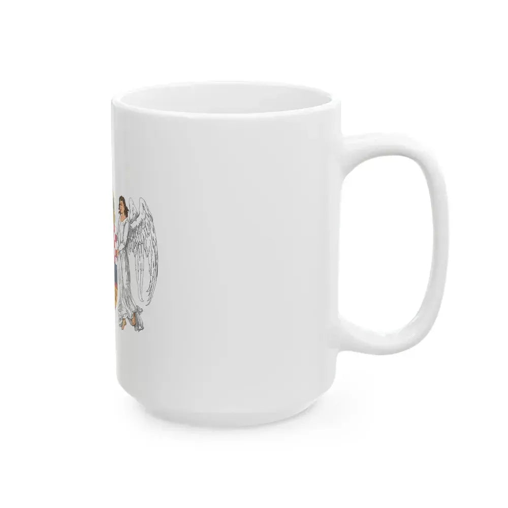 Coat of arms of the Lands of the Holy Hungarian Crown (1896-1915) - White Coffee Mug - Go Mug Yourself