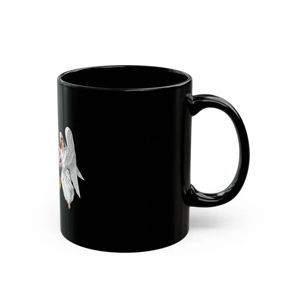 Coat of arms of the Lands of the Holy Hungarian Crown (1915-1918, 1919-1946) - Black Coffee Mug - Go Mug Yourself