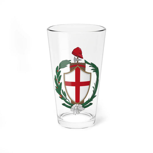 Coat of arms of the Ligurian Republic (Italy) (Coat of Arms) Pint Glass 16oz 16oz - Go Mug Yourself