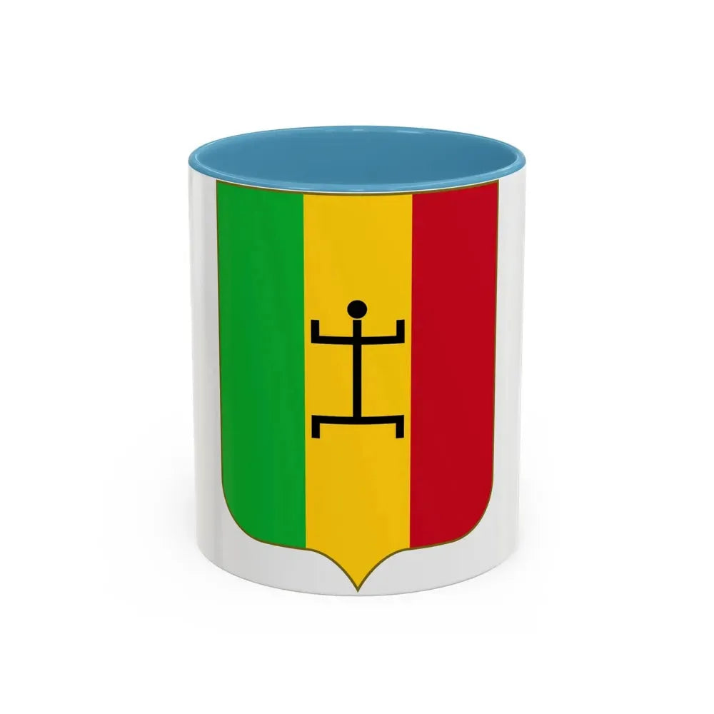 Coat of arms of the Mali Federation - Accent Coffee Mug 11oz Light Blue - Go Mug Yourself