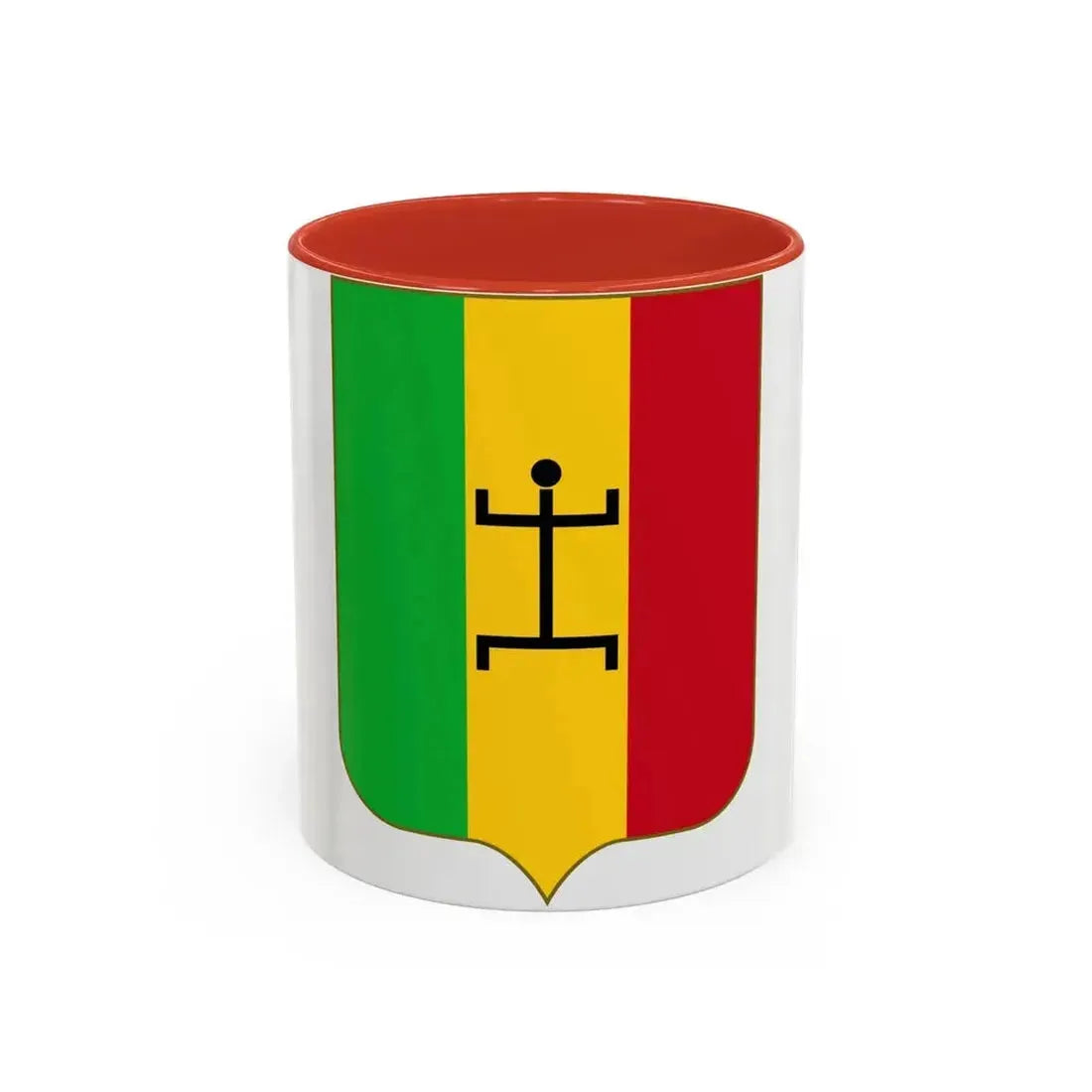 Coat of arms of the Mali Federation - Accent Coffee Mug 11oz Red - Go Mug Yourself