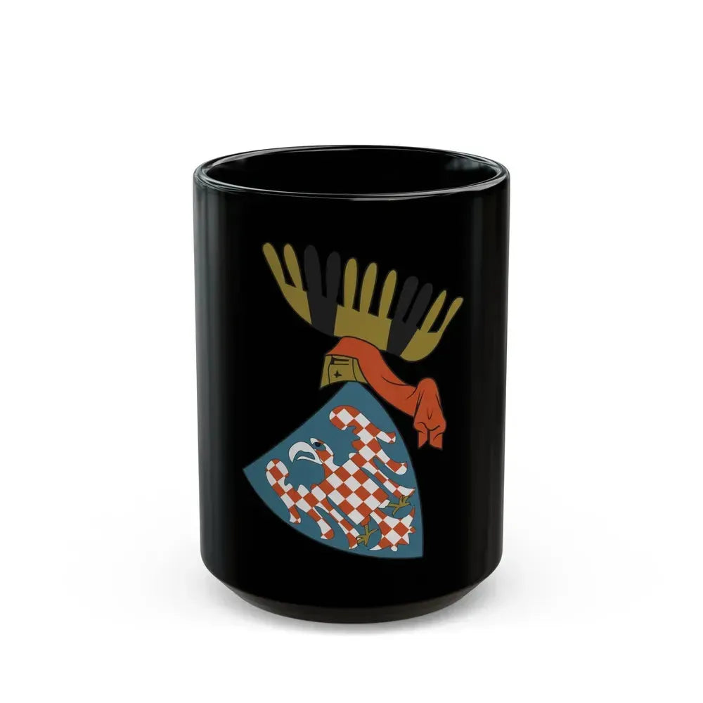 Coat of arms of the Margraviate of Moravia (Wenceslaus II) - Black Coffee Mug 15oz - Go Mug Yourself