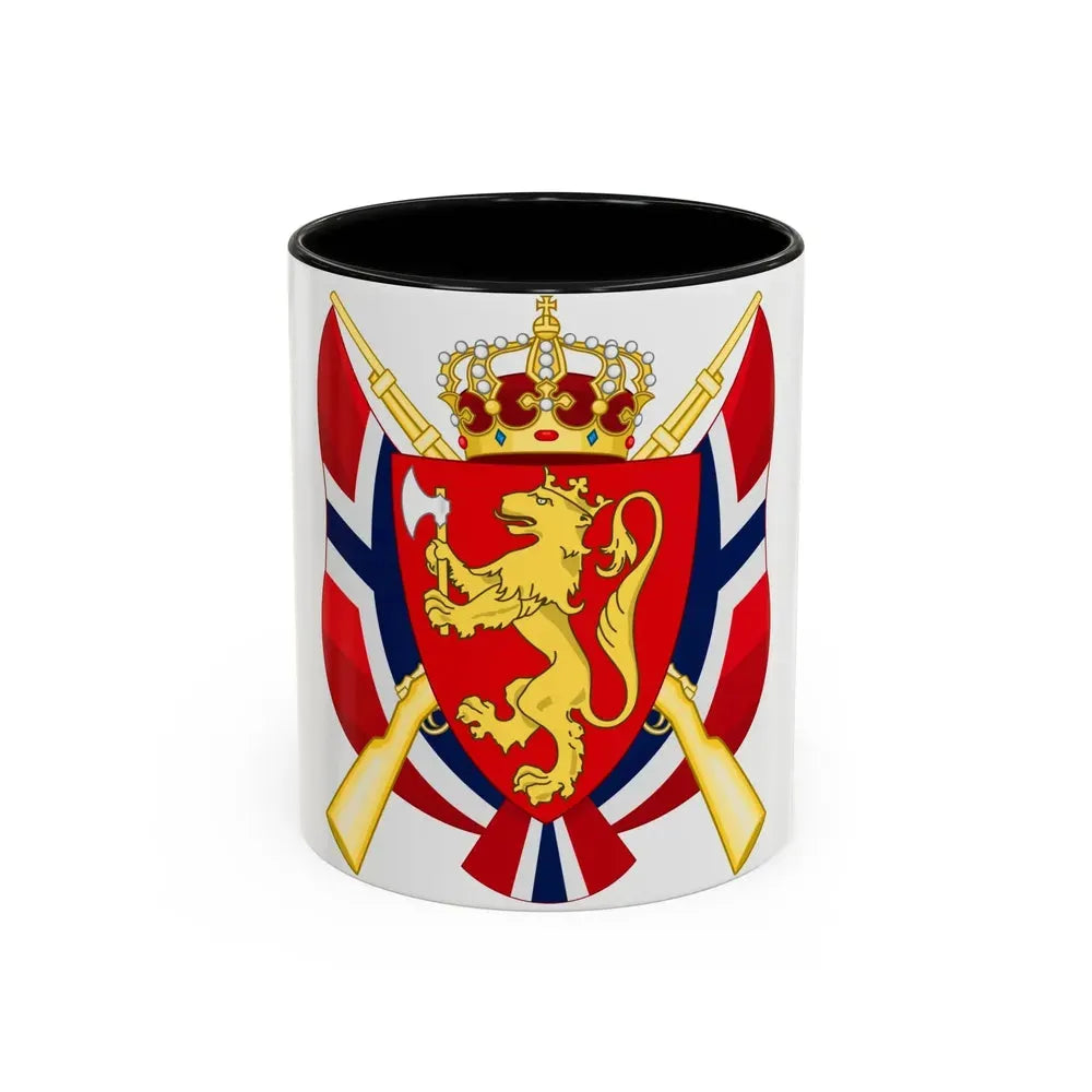 Coat of arms of the National Rifle Association of Norway - Accent Coffee Mug 11oz Black - Go Mug Yourself