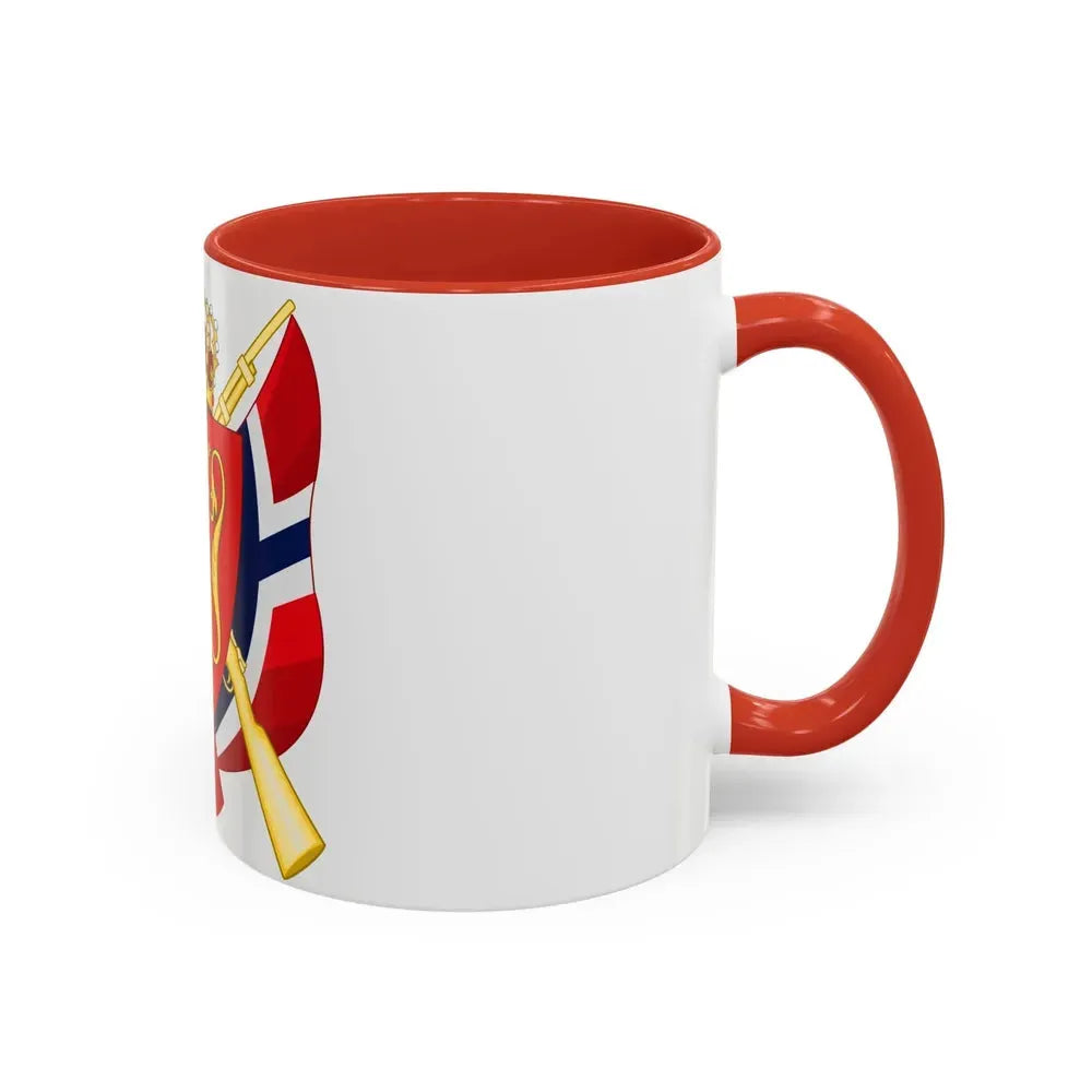 Coat of arms of the National Rifle Association of Norway - Accent Coffee Mug - Go Mug Yourself
