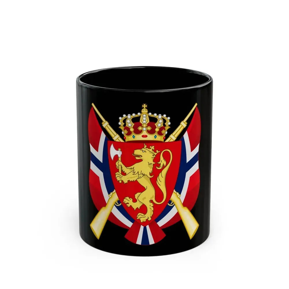 Coat of arms of the National Rifle Association of Norway - Black Coffee Mug 11oz - Go Mug Yourself