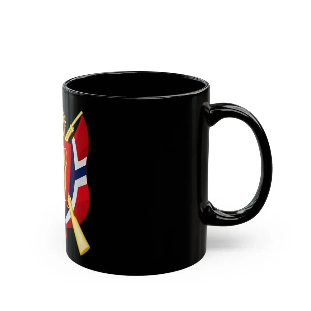 Coat of arms of the National Rifle Association of Norway - Black Coffee Mug - Go Mug Yourself