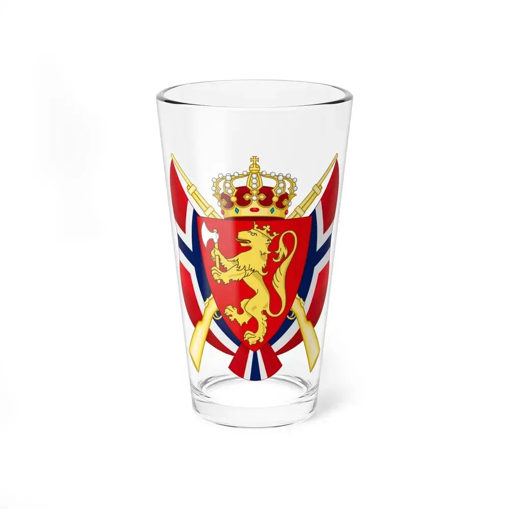 Coat of arms of the National Rifle Association of Norway - Pint Glass 16oz 16oz - Go Mug Yourself