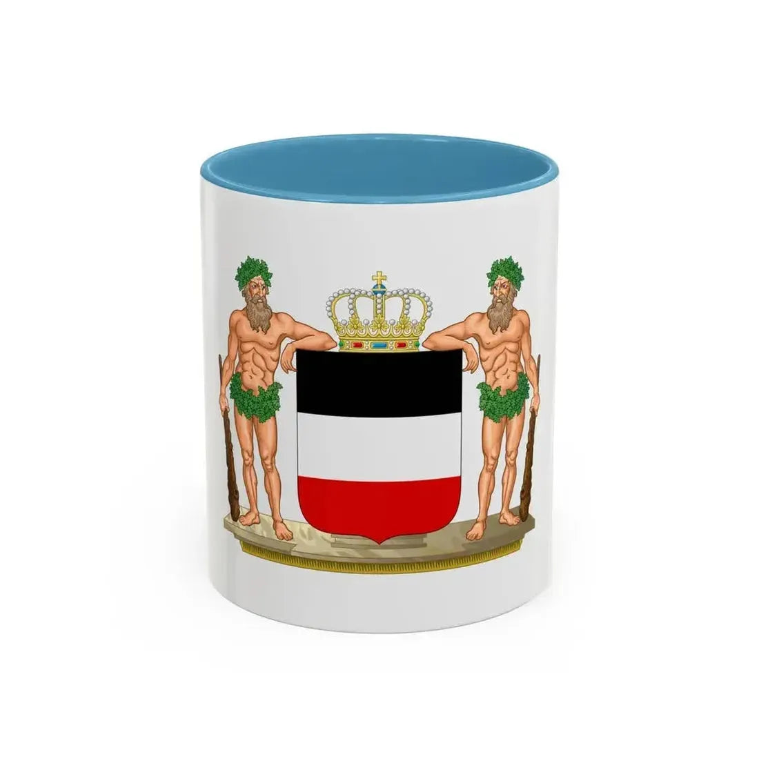 Coat of arms of the North German Confederation - Accent Coffee Mug 11oz Light Blue - Go Mug Yourself