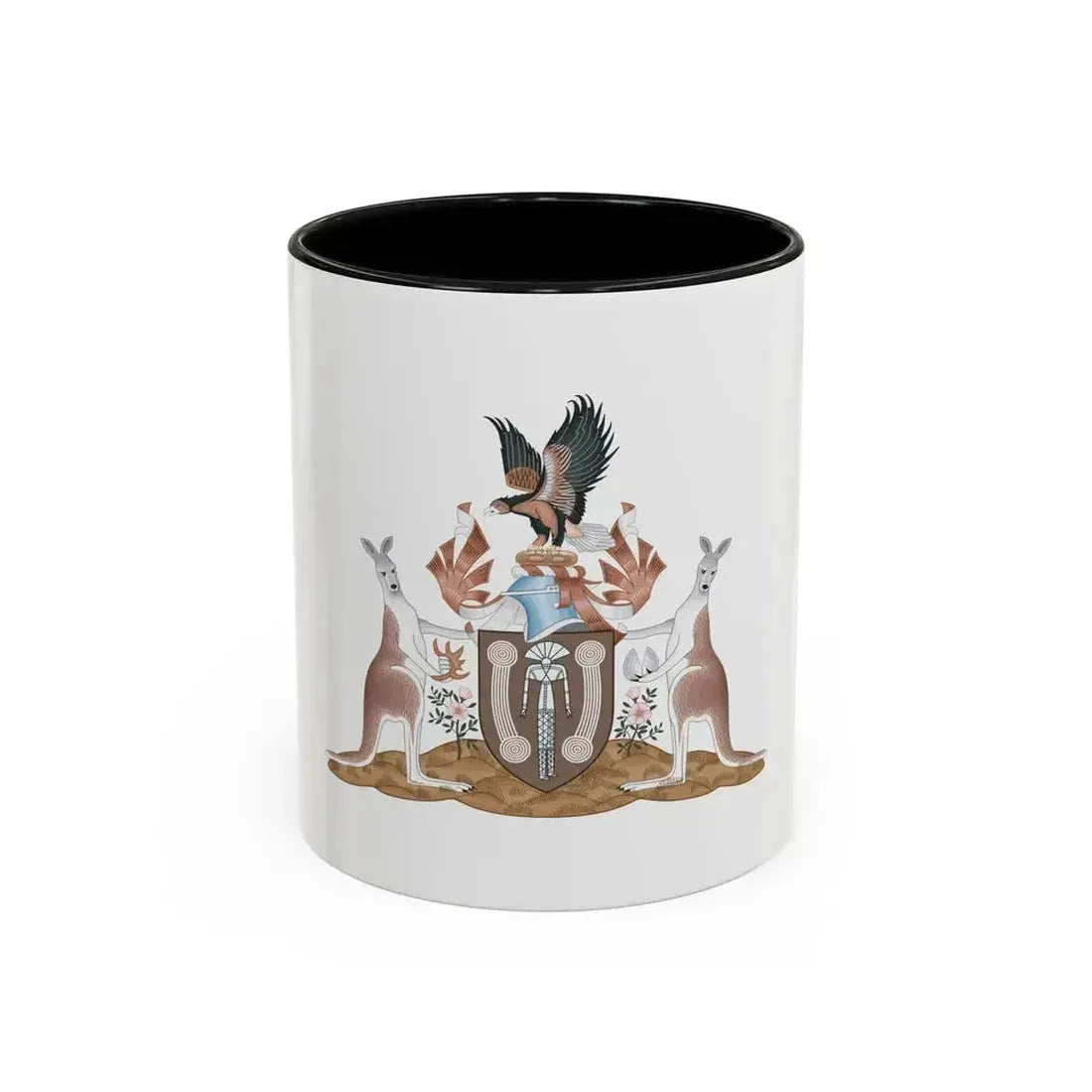 Coat of arms of the Northern Territory - Accent Coffee Mug 11oz Black - Go Mug Yourself
