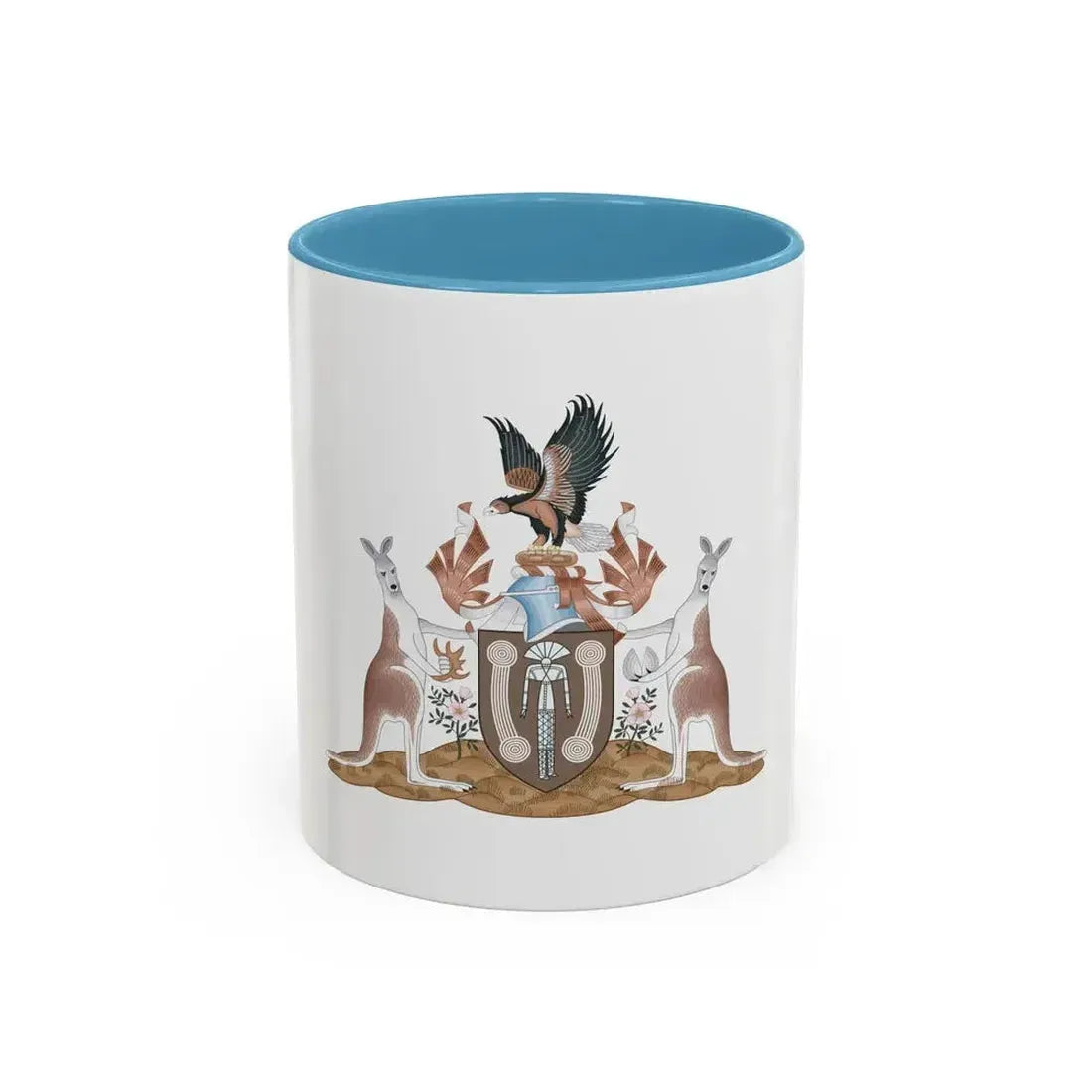 Coat of arms of the Northern Territory - Accent Coffee Mug 11oz Light Blue - Go Mug Yourself