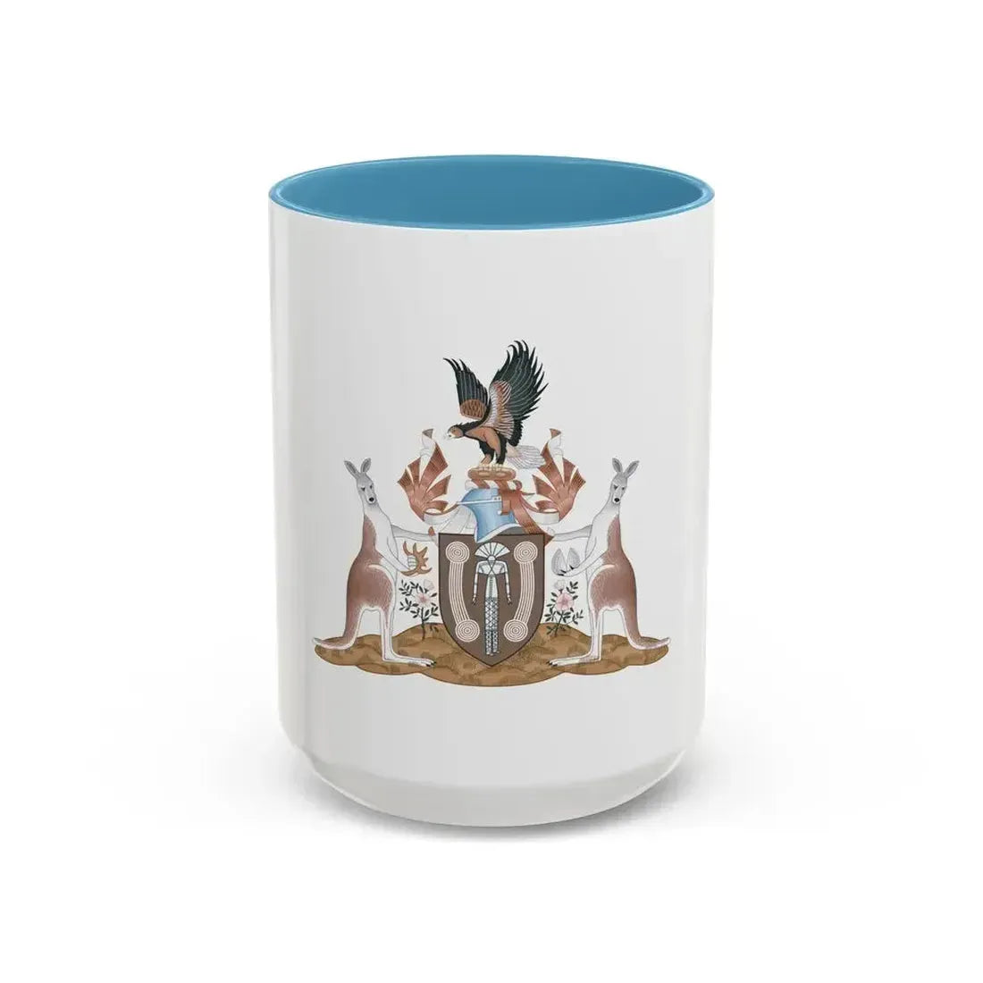 Coat of arms of the Northern Territory - Accent Coffee Mug 15oz Light Blue - Go Mug Yourself