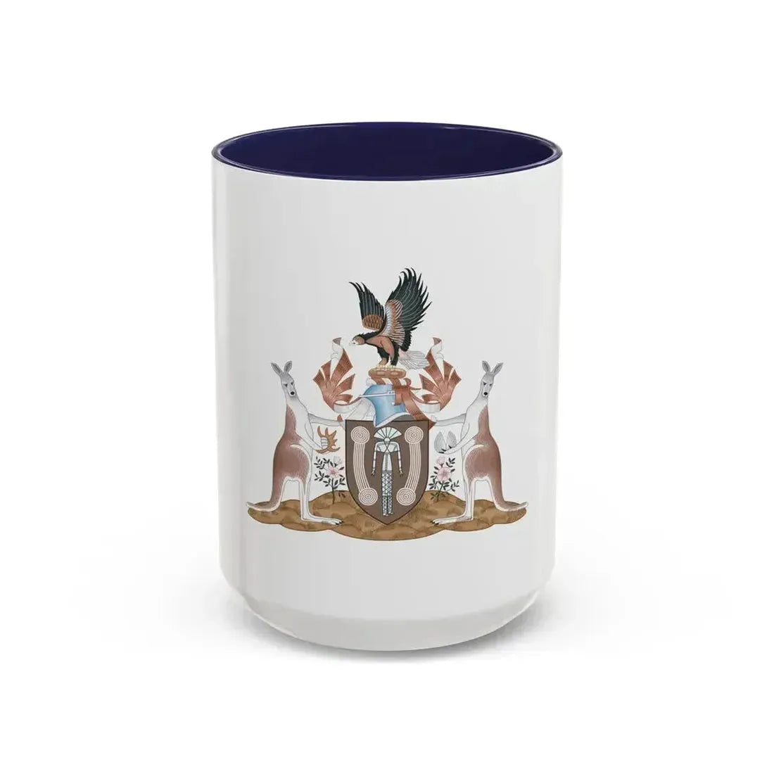 Coat of arms of the Northern Territory - Accent Coffee Mug 15oz Navy - Go Mug Yourself