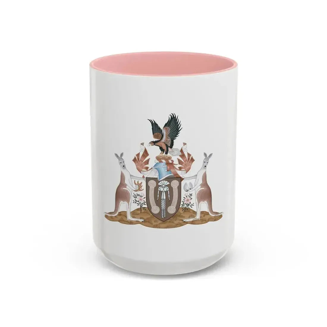 Coat of arms of the Northern Territory - Accent Coffee Mug 15oz Pink - Go Mug Yourself