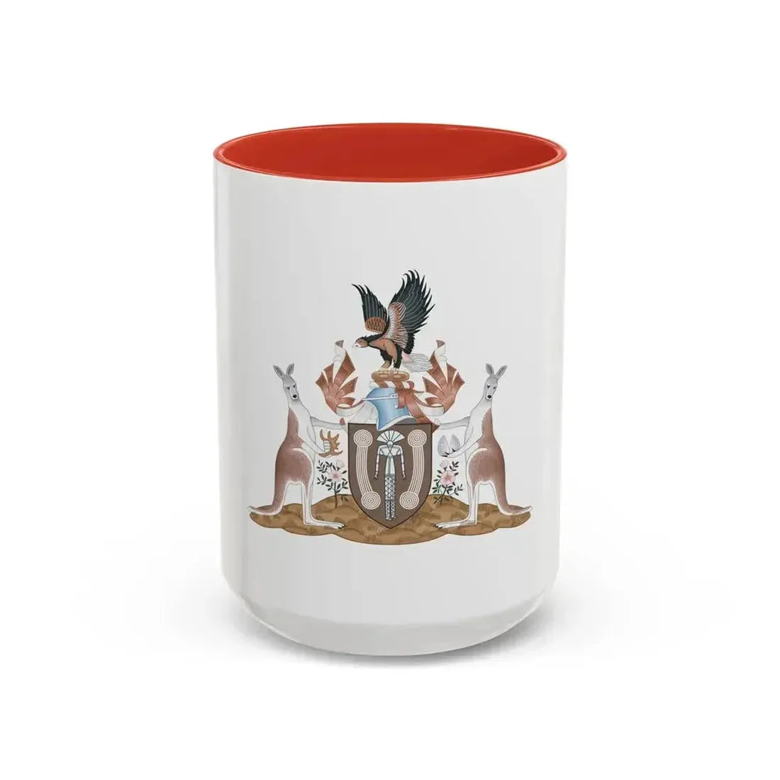 Coat of arms of the Northern Territory - Accent Coffee Mug 15oz Red - Go Mug Yourself