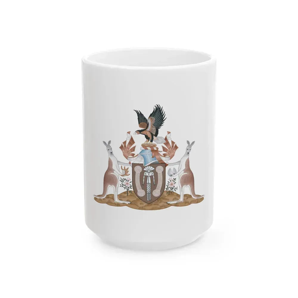 Coat of arms of the Northern Territory - White Coffee Mug 15oz - Go Mug Yourself