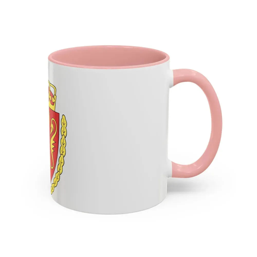 Coat of arms of the Norwegian Customs Service - Accent Coffee Mug - Go Mug Yourself