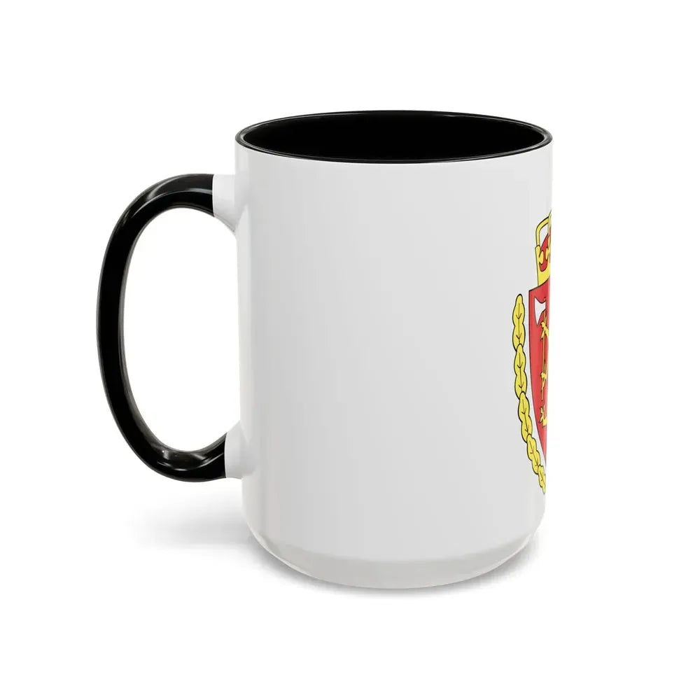Coat of arms of the Norwegian Customs Service - Accent Coffee Mug - Go Mug Yourself