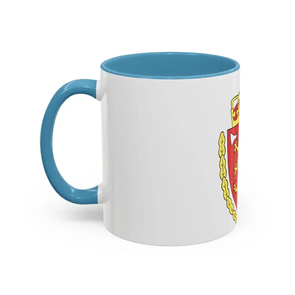 Coat of arms of the Norwegian Customs Service - Accent Coffee Mug - Go Mug Yourself
