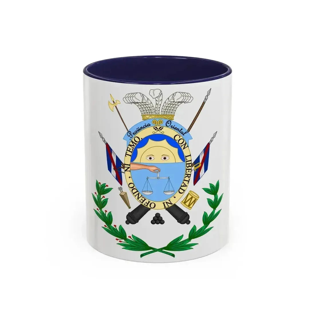 Coat of Arms of the Oriental Province - Accent Coffee Mug 11oz Navy - Go Mug Yourself