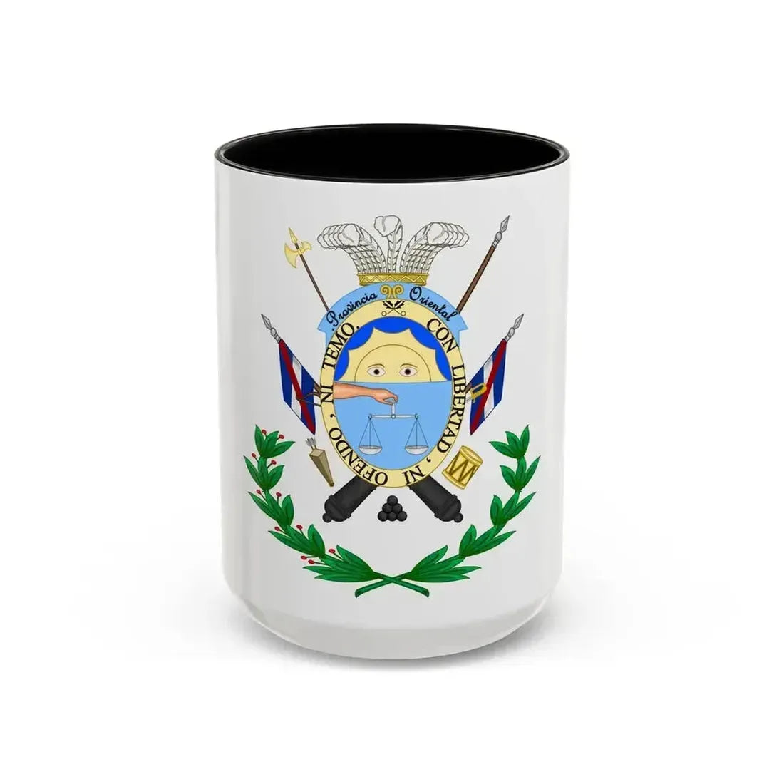 Coat of Arms of the Oriental Province - Accent Coffee Mug 15oz Black - Go Mug Yourself